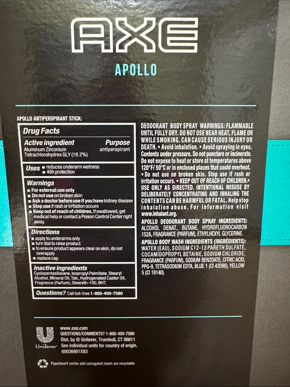 Axe apollo clean